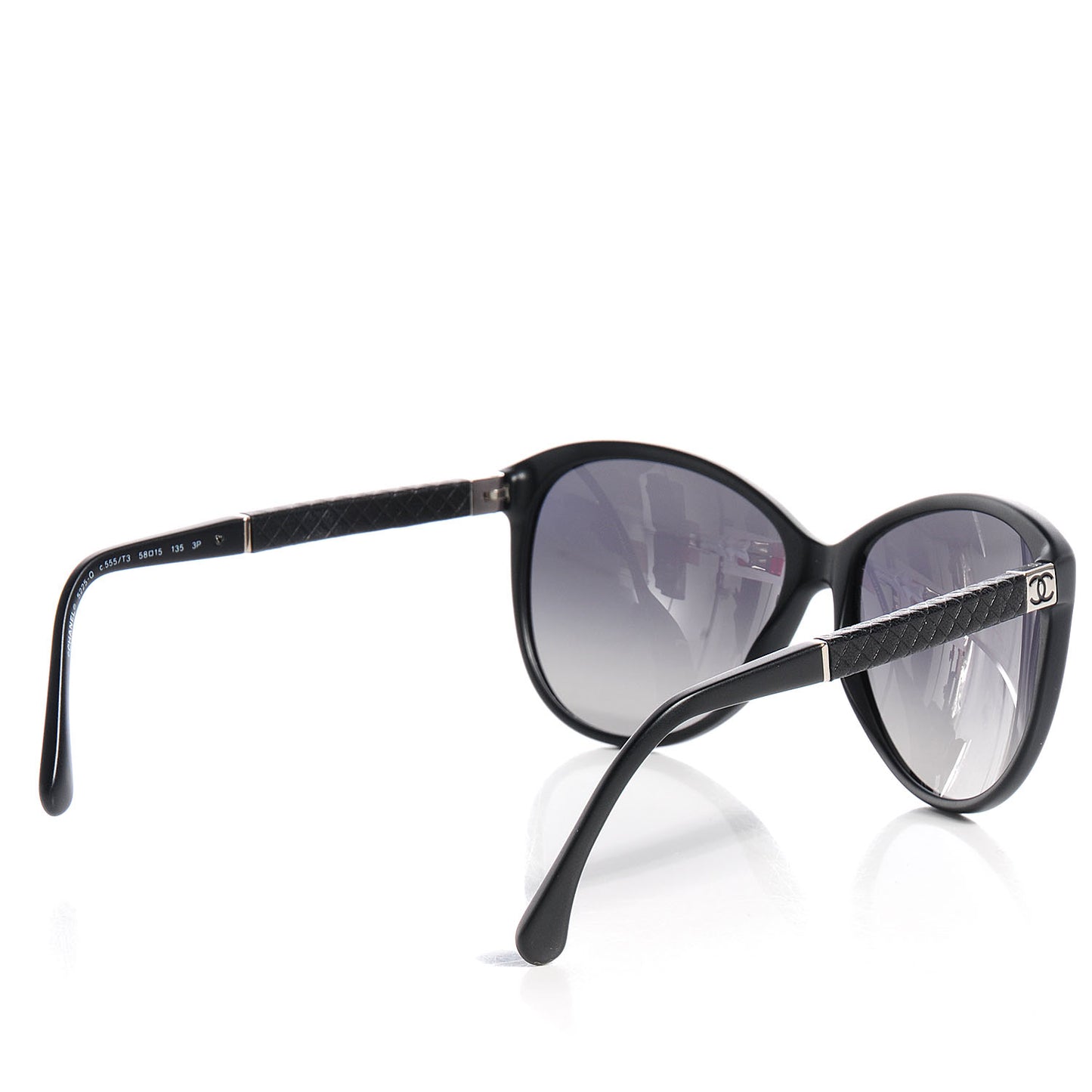 Quilted CC Sunglasses 5225Q Black