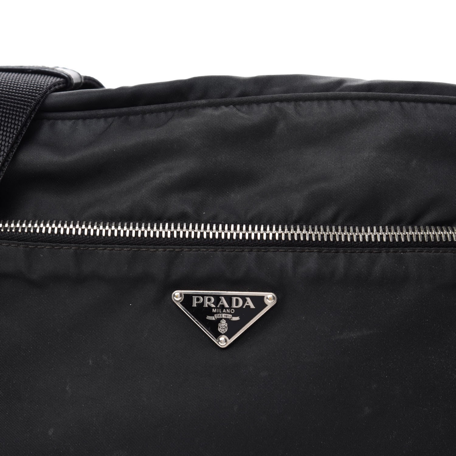 Prada Nylon Tessuto Messenger Bag Black 11 of 11