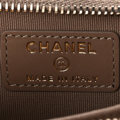 Chanel Caviar Quilted Zip Card Holder Beige 6 of 10