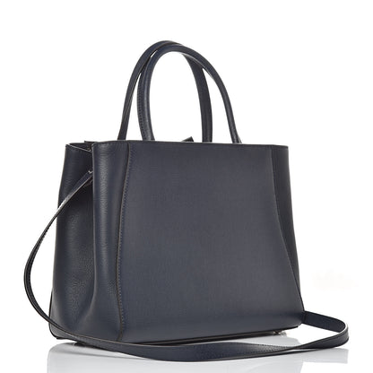 Fendi Vitello Elite Petite 2Jours Tote Lavagna 3 of 13