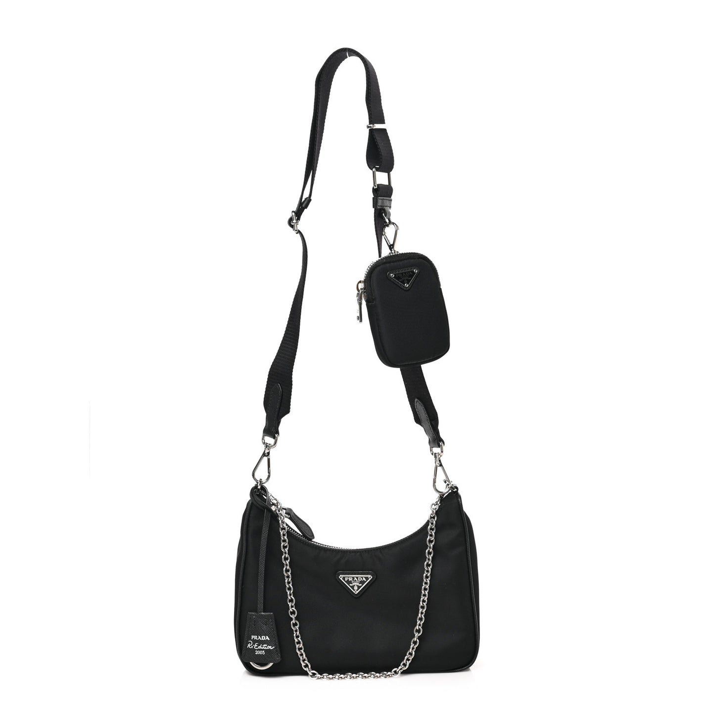 Nylon Re-Edition 2005 Shoulder Bag Black