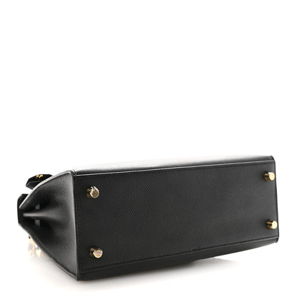 Hermes Epsom Kelly Sellier 25 Black 4 of 9