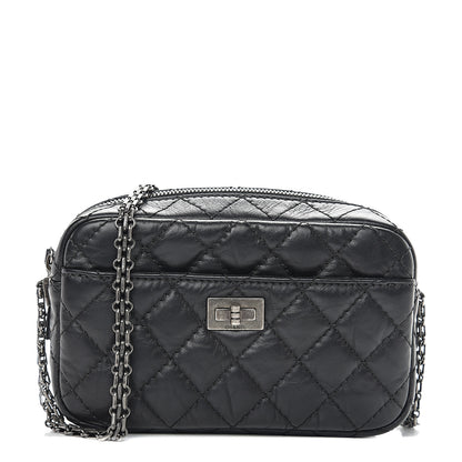Chanel Aged Calfskin Quilted Mini Reissue Camera Case Black 1 of 9