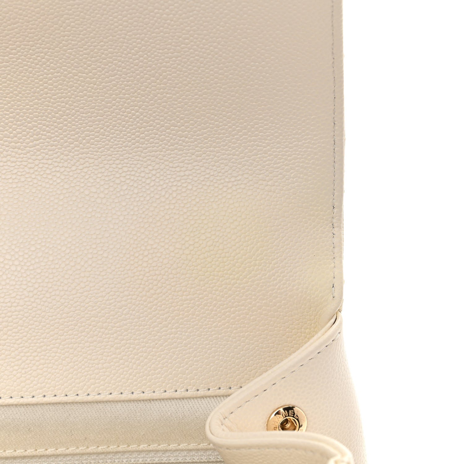Chanel Caviar Quilted Medium Business Affinity Flap White 12 of 13