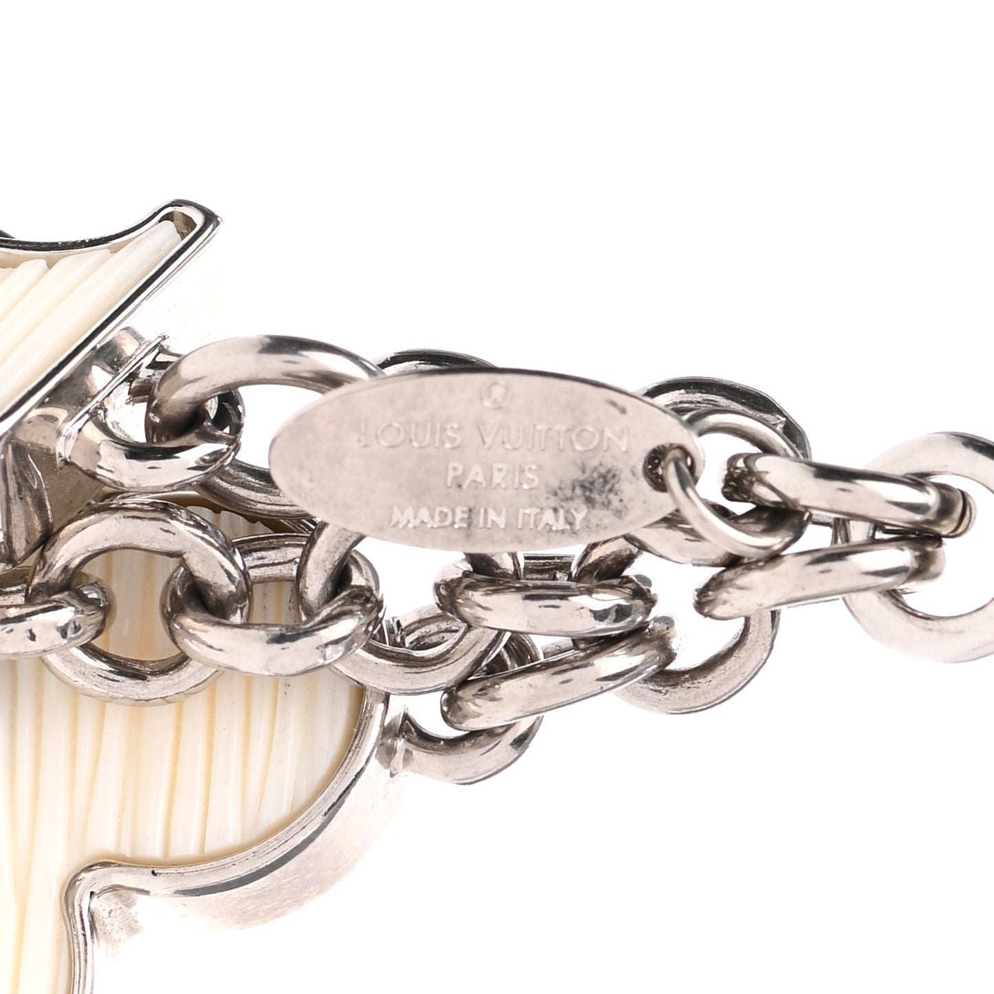 Fleur d Epi Bag Charm Ivory