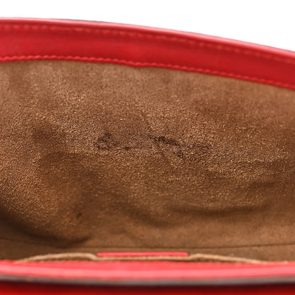 Gucci GG Supreme Monogram Calfskin Web Medium Padlock Messenger Shoulder Bag Beige Hibiscus Red New Rosette 11 of 18
