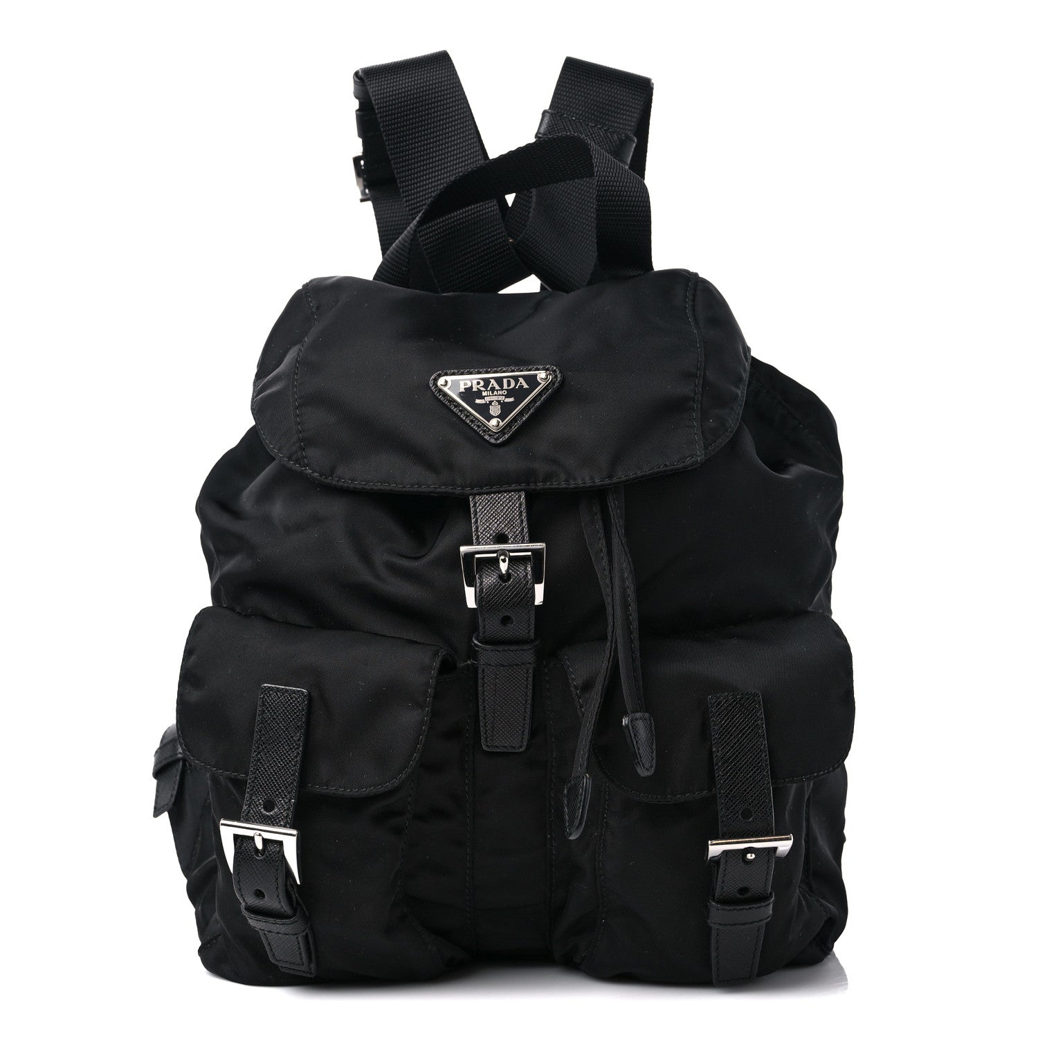 Prada Tessuto Nylon Vela Small Backpack Black 1 of 9