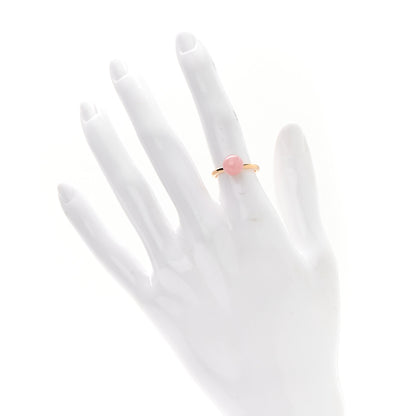 Tiffany 18K Rose Gold Rose Quartz HardWear Ball Ring 54 7 2 of 5
