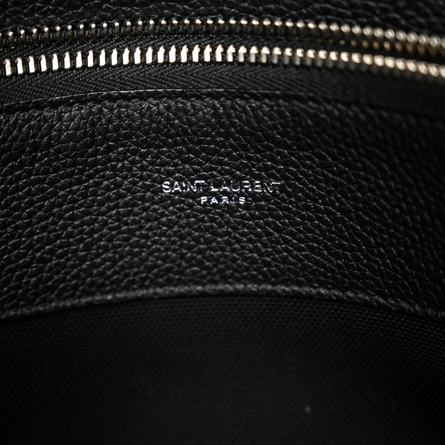 Saint Laurent Grained Calfskin Large Thin Sac De Jour Black 8 of 12