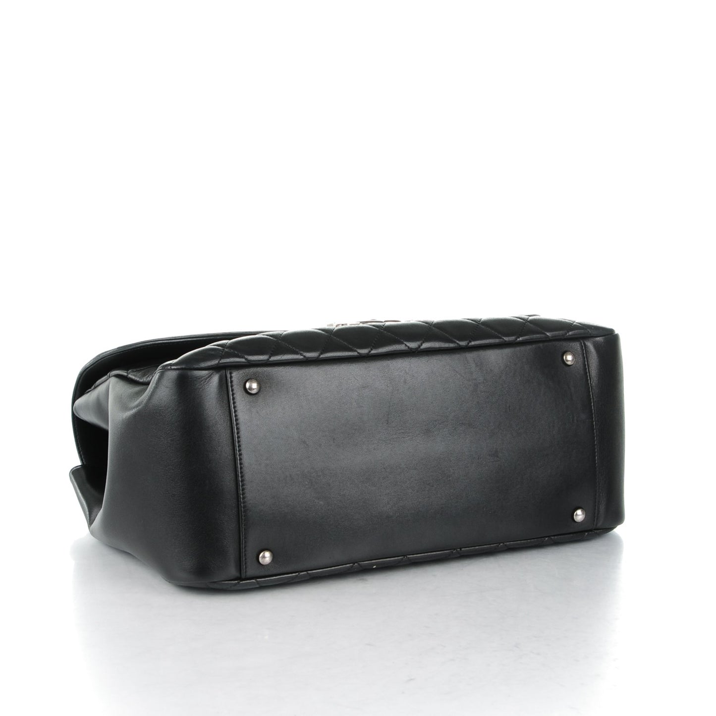 Lambskin Quilted Large Antik Boy Flap Black