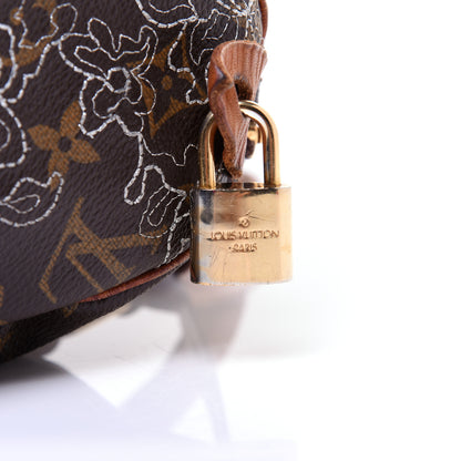 Louis Vuitton Monogram Dentelle Speedy 30 Silver 15 of 17