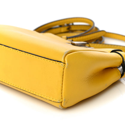 Fendi Shiny Nappa Micro Peekaboo Iconic Satchel Sunflower 8 of 26