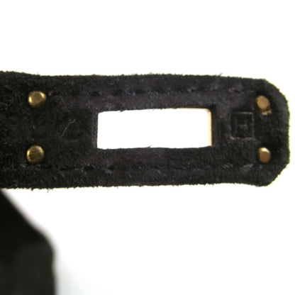 Hermes Suede Mini KELLY Clutch Black 6 of 8