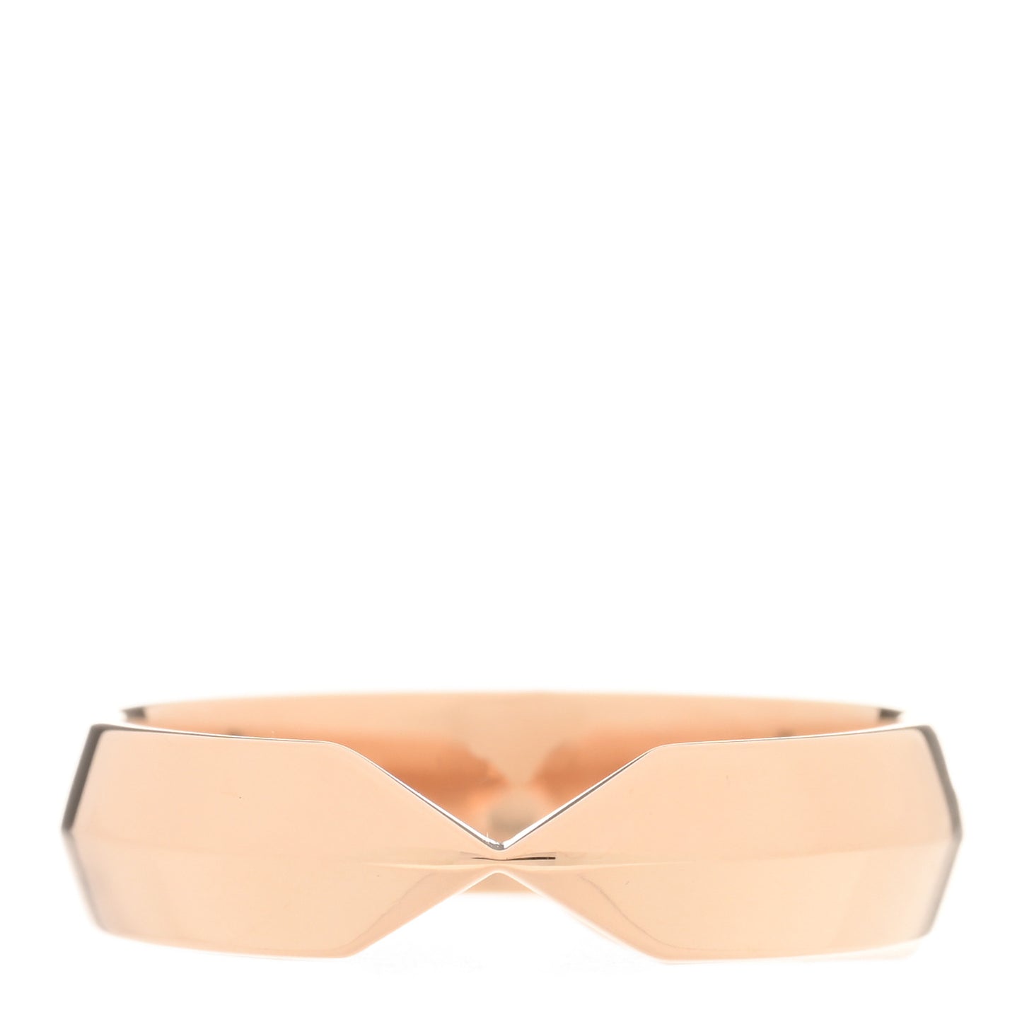 18K Rose Gold Wide Nesting Band Ring 58 8.25