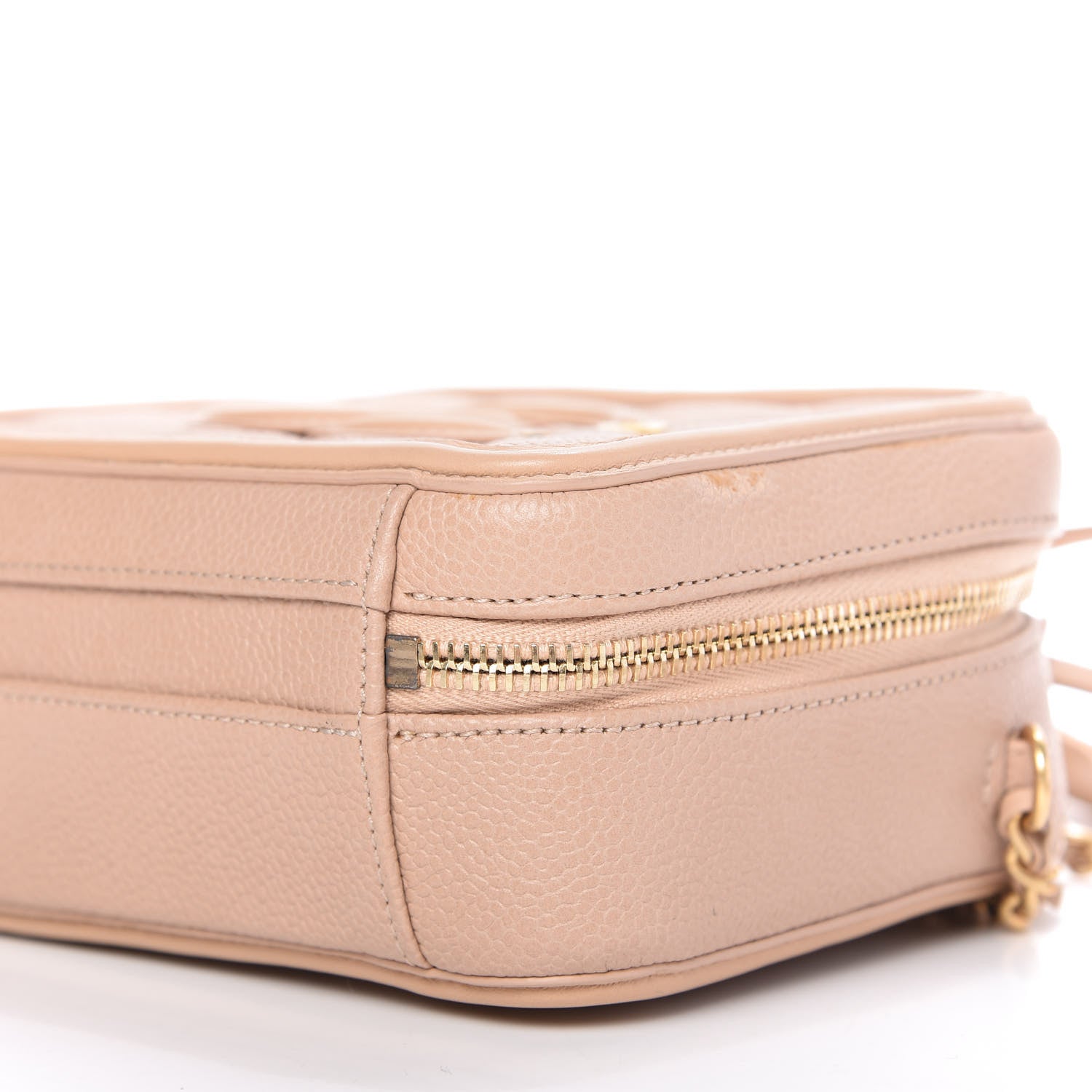 Chanel Caviar Quilted Small CC Filigree Vanity Case Beige 7 of 10