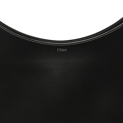 Chloe Small Grain Smooth Calfskin Large Darryl Hobo Black 8 of 10