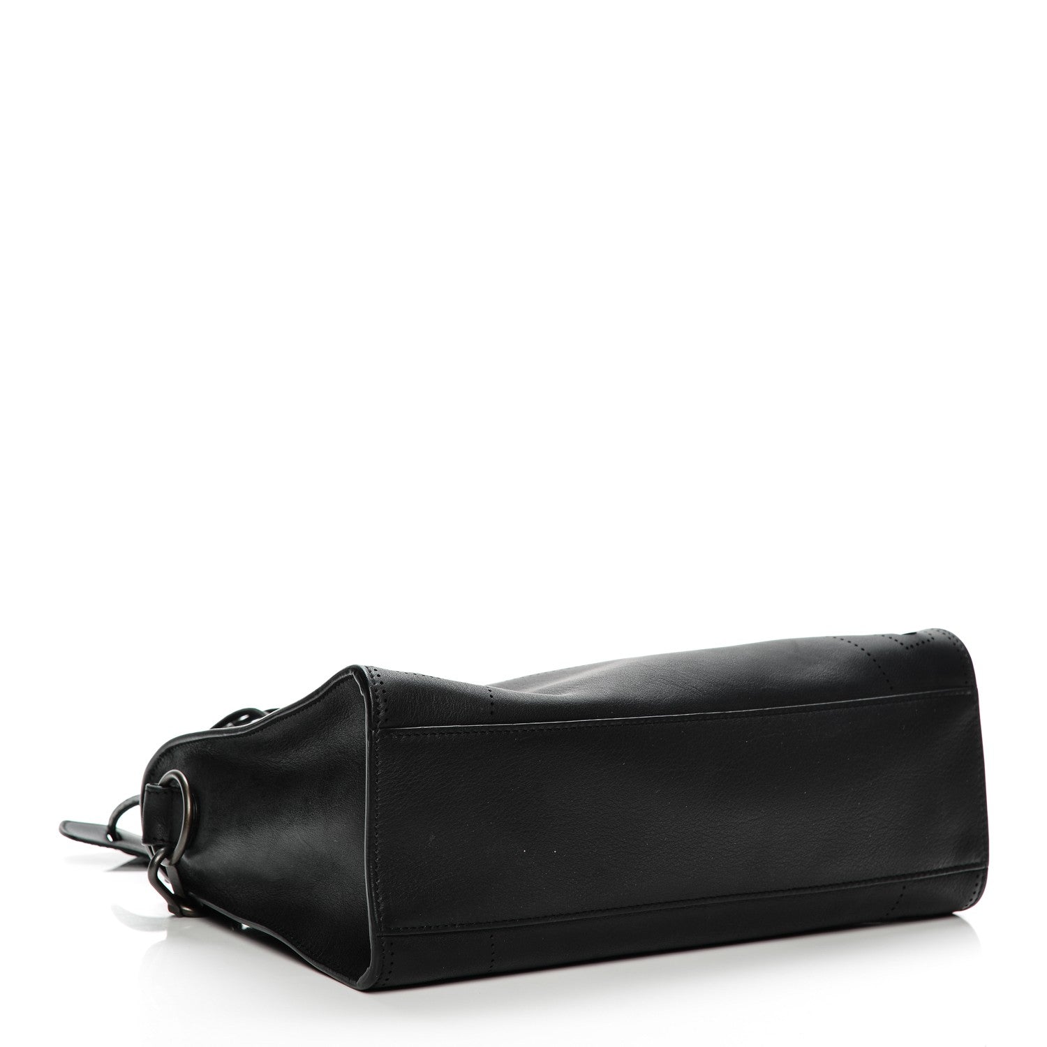 Balenciaga Veau Soyeux Perforated Blackout Hardware S City Black 4 of 7