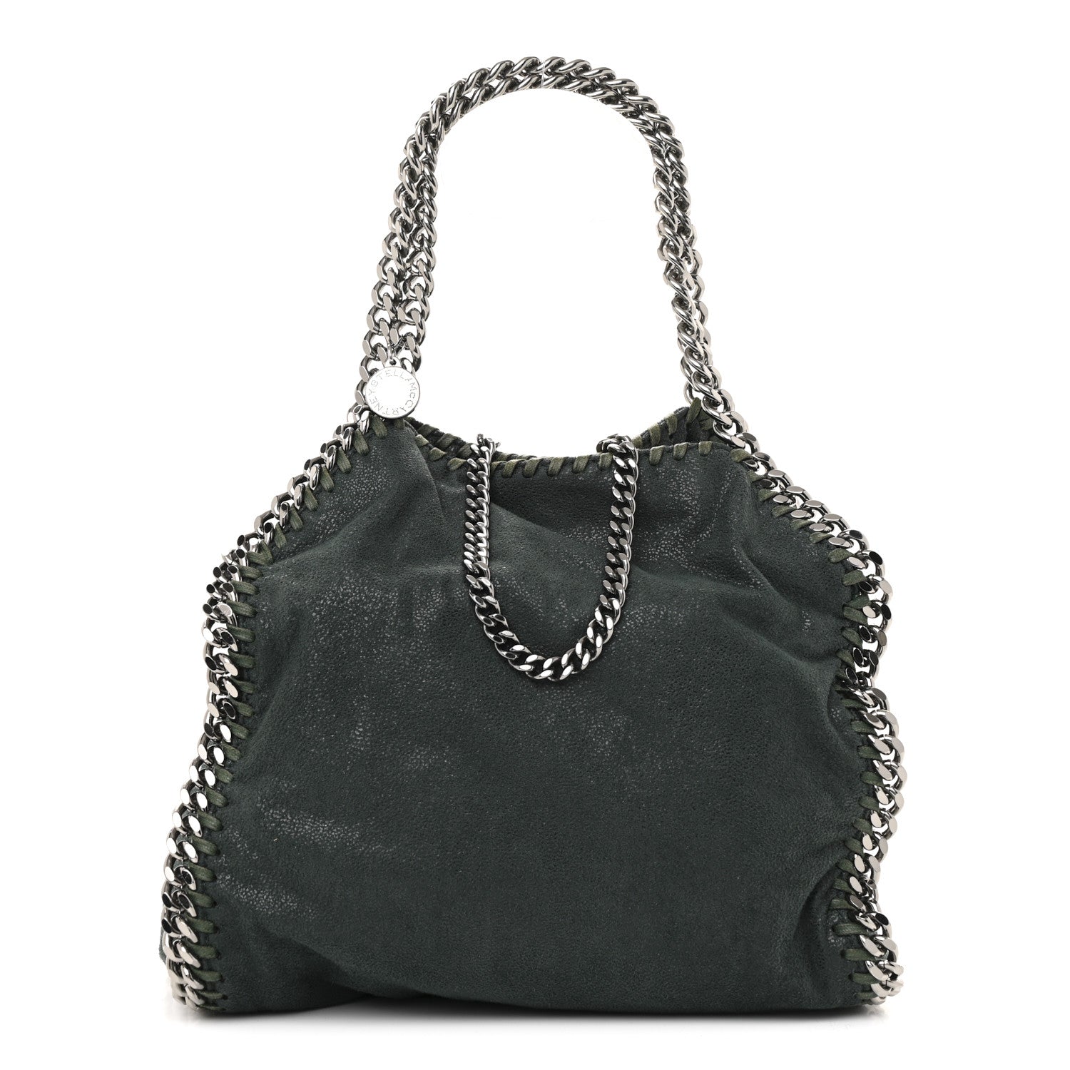 Stella McCartney Shaggy Deer Mini Falabella Fold Over Tote Pine 1 of 10
