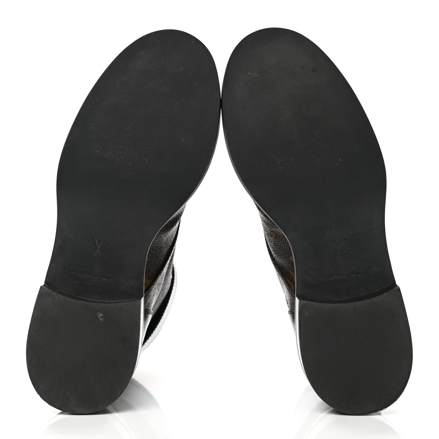 Calfskin Monogram Wonderland Flat Ranger Boots 37.5 Black