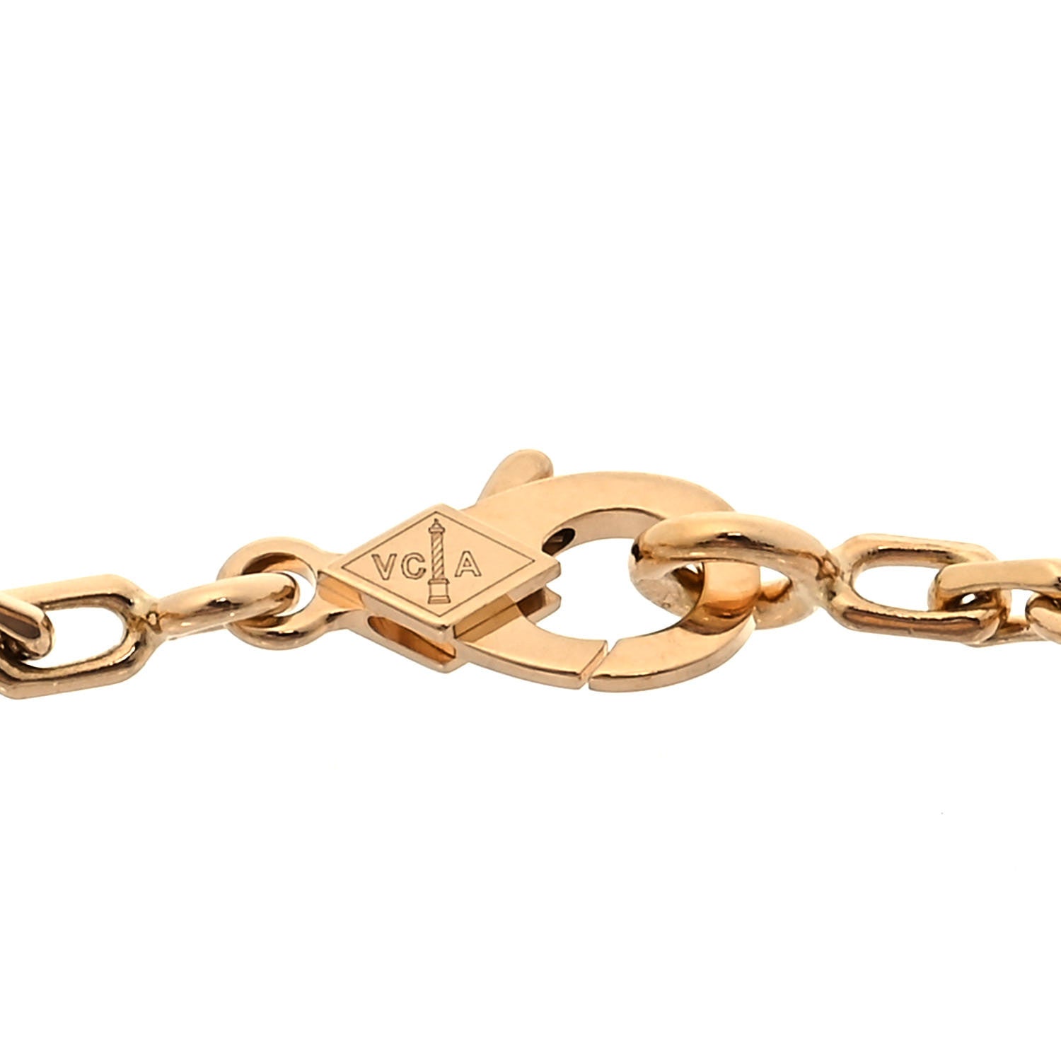 Van Cleef & Arpels 18K Yellow Gold 5 Motifs Guilloche Vintage Alhambra Bracelet 3 of 5