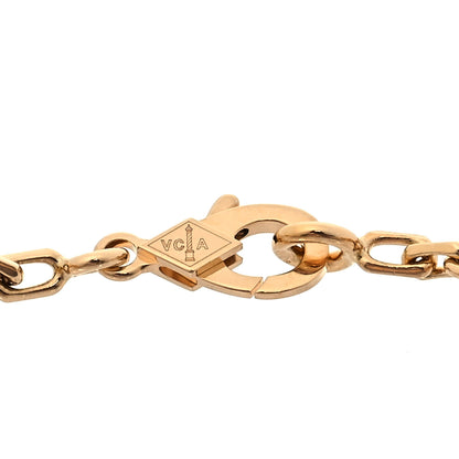 Van Cleef & Arpels 18K Yellow Gold 5 Motifs Guilloche Vintage Alhambra Bracelet 3 of 5