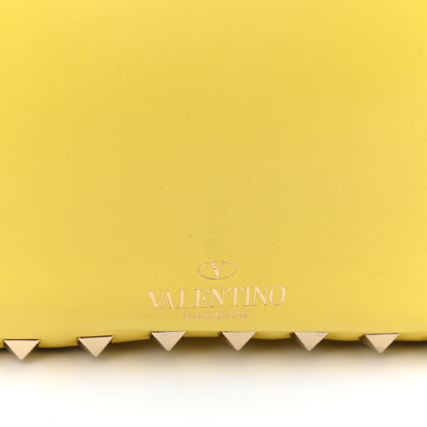 Vitello Mini Rockstud Tote Water Yellow