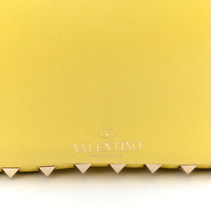 Valentino Garavani Vitello Mini Rockstud Tote Water Yellow 9 of 13