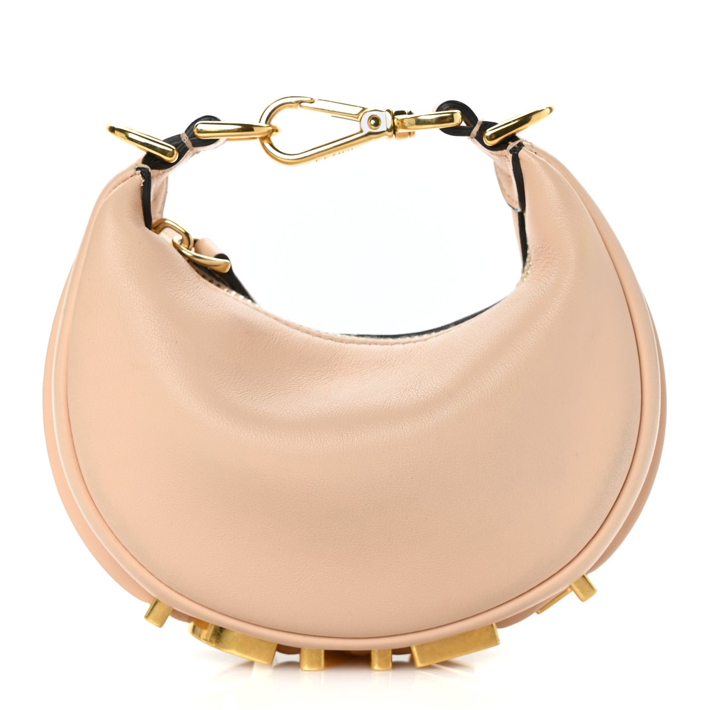 Vitello Grace Matte Nano Fendigraphy Hobo Charm Light Rose