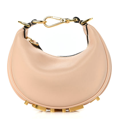 Fendi Vitello Grace Matte Nano Fendigraphy Hobo Charm Light Rose 1 of 9