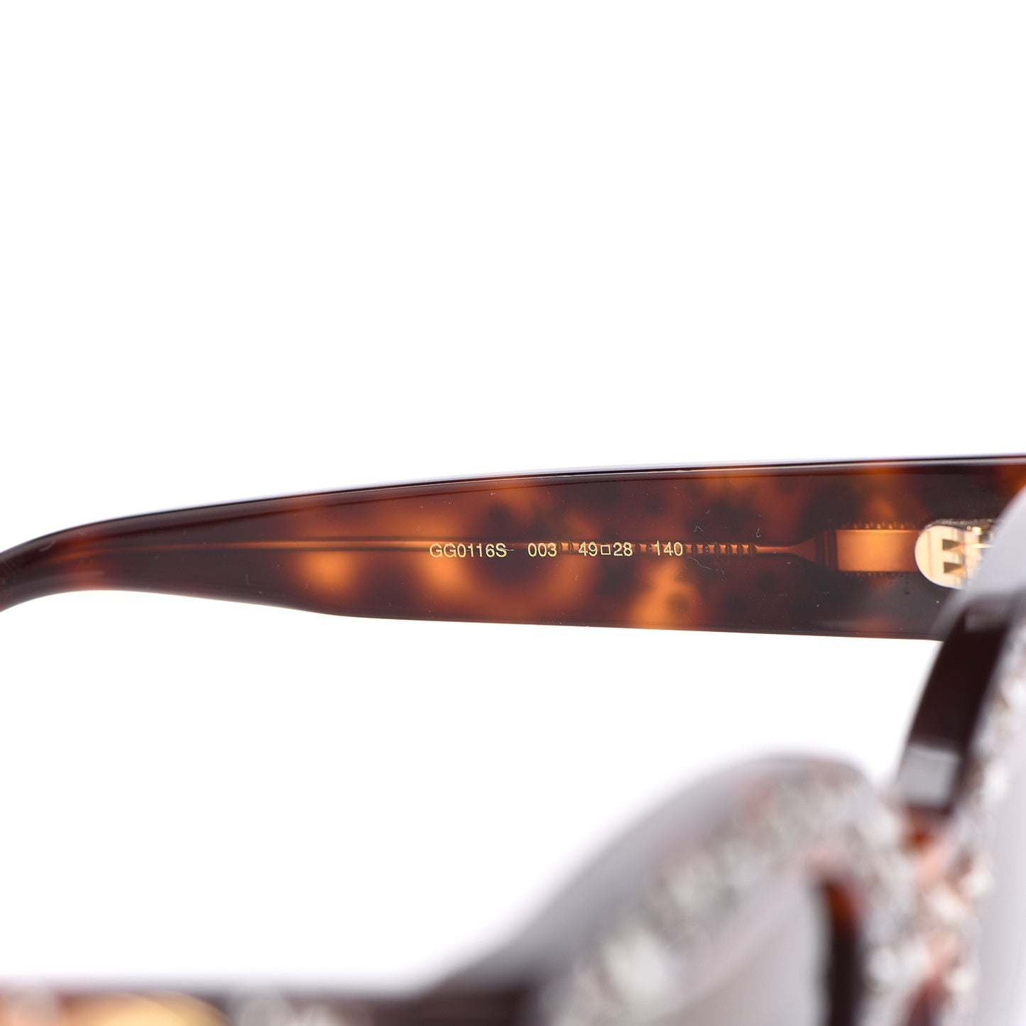 Acetate Stars Cat Eye Sunglasses GG0116S Havana