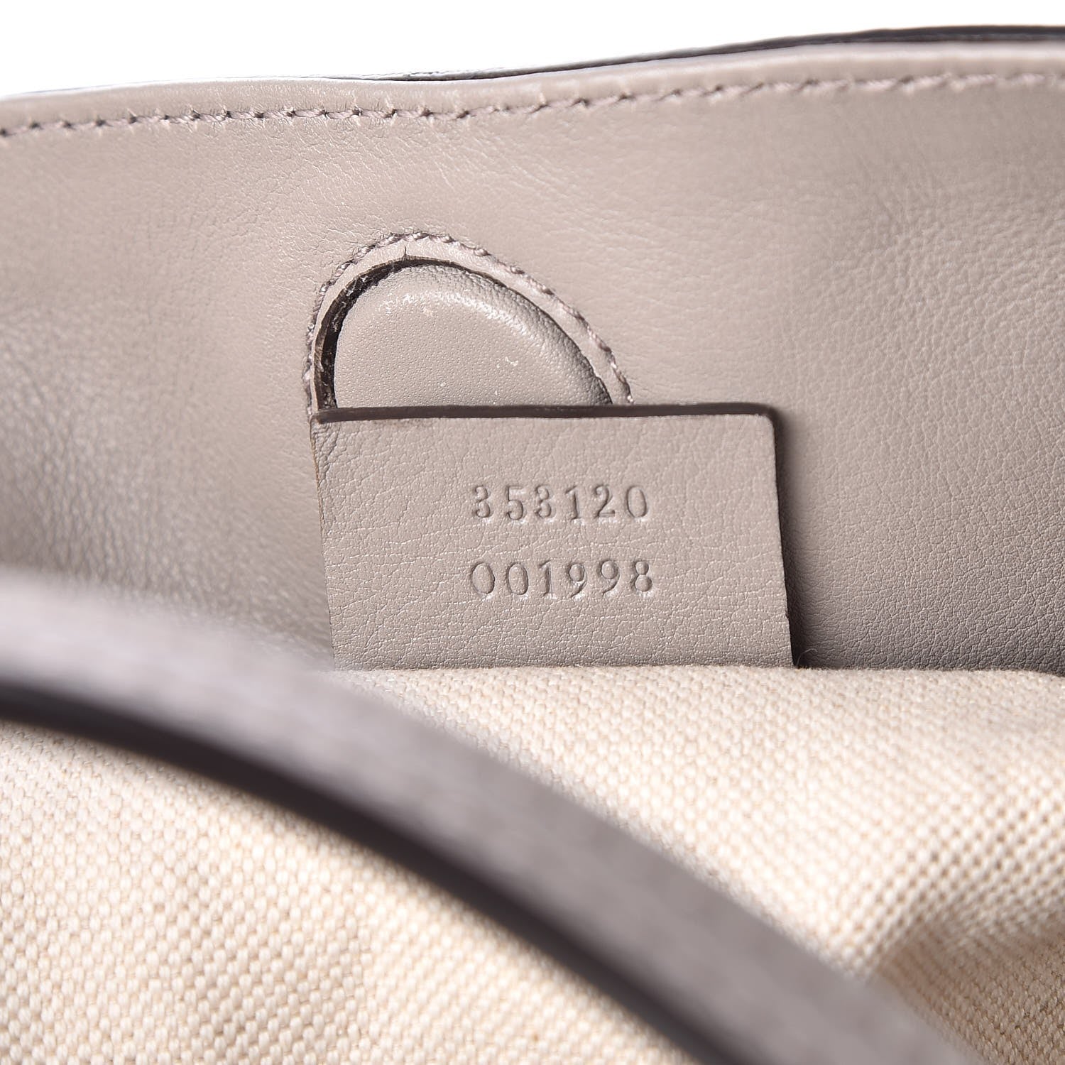 Gucci Guccissima Medium Bree Foldover Tote Storm Grey 7 of 7