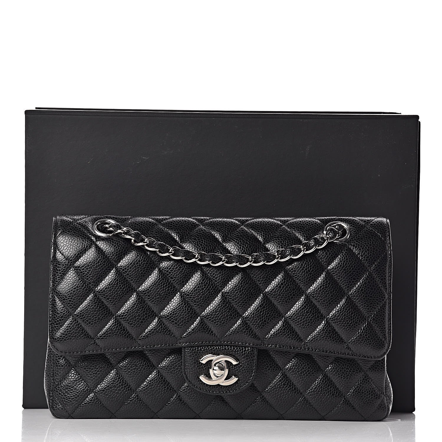 Chanel Caviar Quilted Medium Double Flap Black 16 of 16