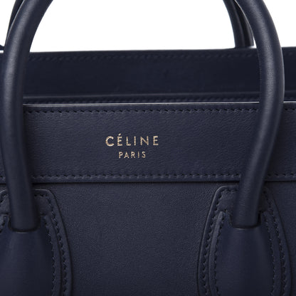Celine Smooth Calfskin Nano Luggage Ink 9 of 9