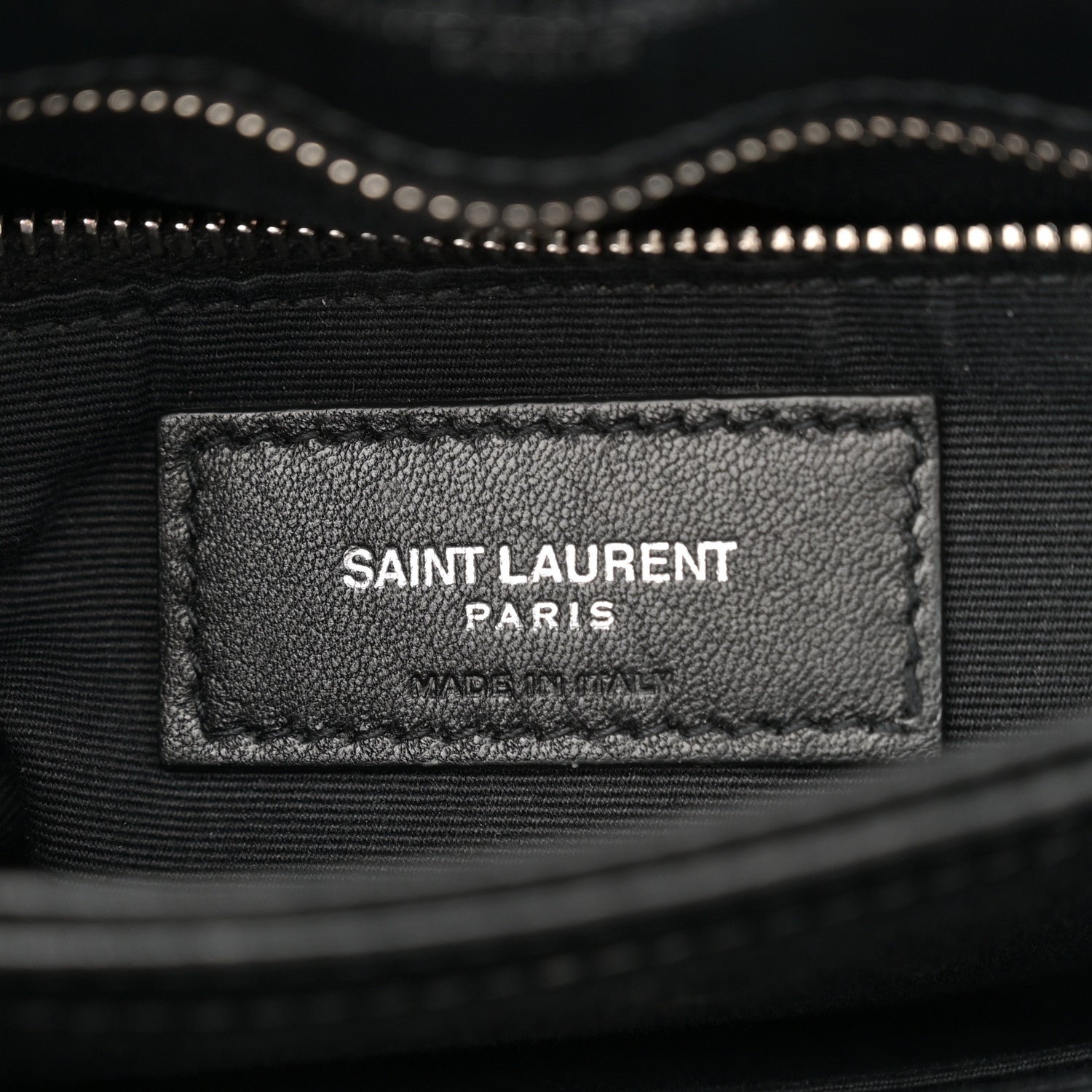 Saint Laurent Calfskin Y Quilted Monogram Toy Loulou Crossbody Bag Black 8 of 12