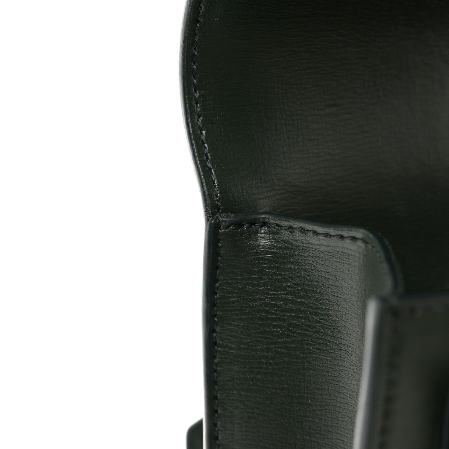 Saint Laurent Calfskin Medium Monogram Sunset Dark Green 12 of 12