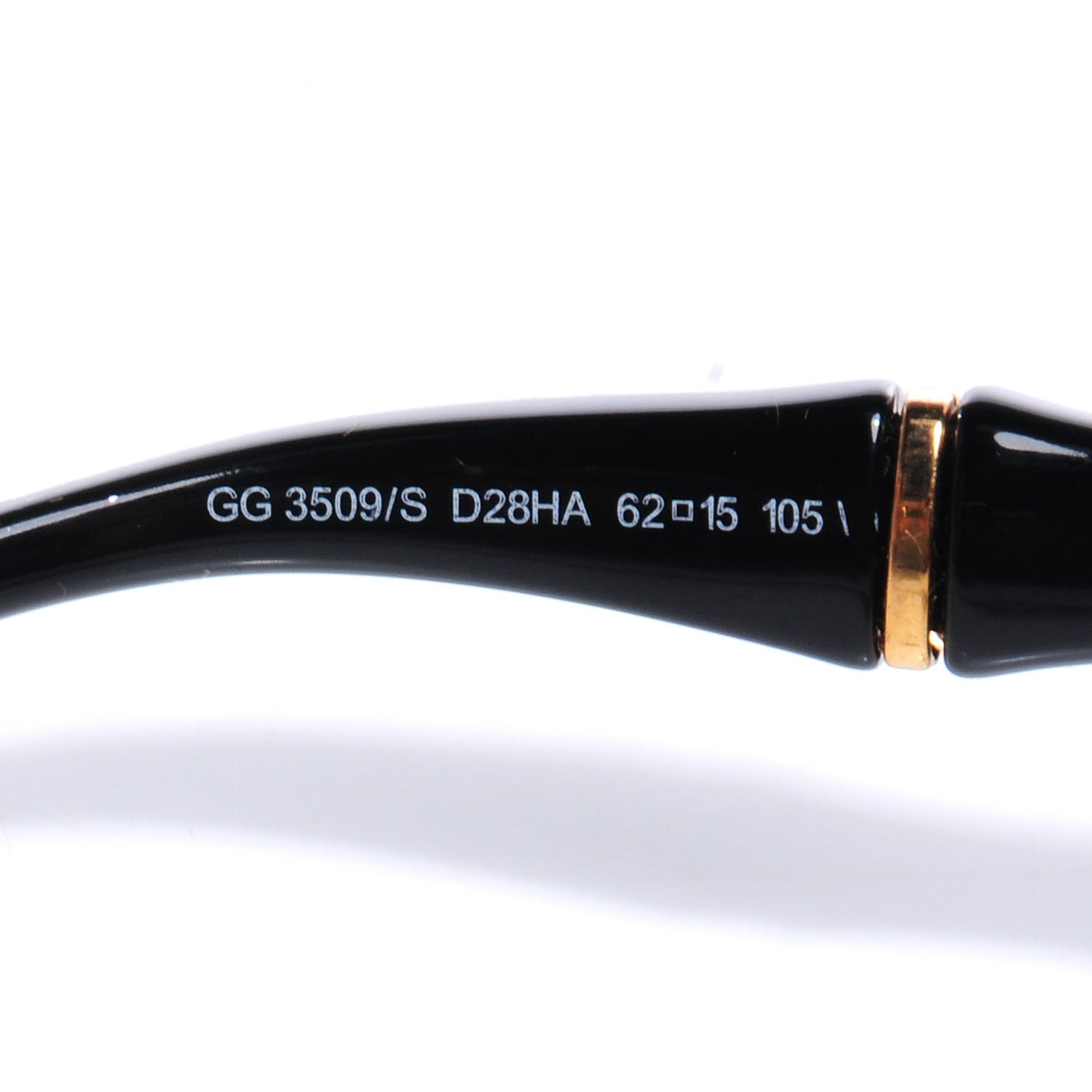 Oversized Oval Bamboo Sunglasses 3509/S Black
