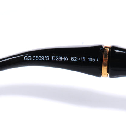 Gucci Oversized Oval Bamboo Sunglasses 3509/S Black 4 of 6