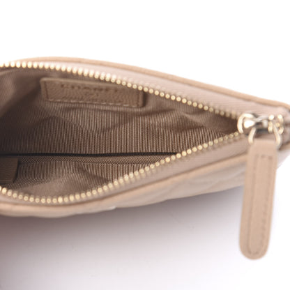 Chanel Caviar Quilted Small Cosmetic Case Beige 5 of 11