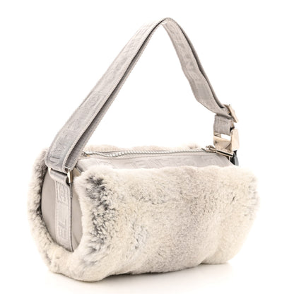 Chanel Rabbit Fur Sport Duffle Grey 3 of 11