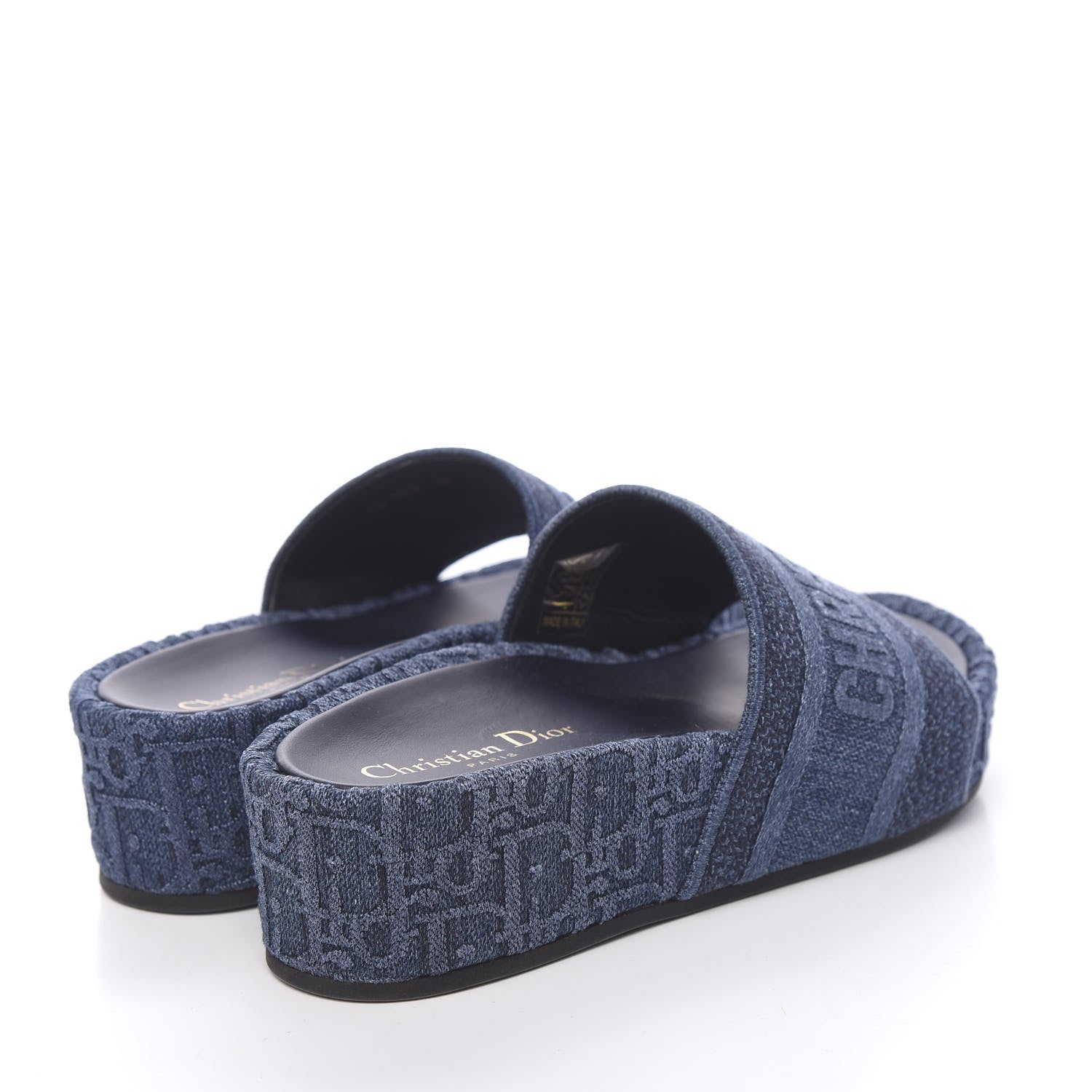 Christian Dior Oblique Denim D-Way Platform Sandal 36 Denim 4 of 9