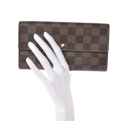 Louis Vuitton Damier Ebene Sarah Wallet 2 of 9