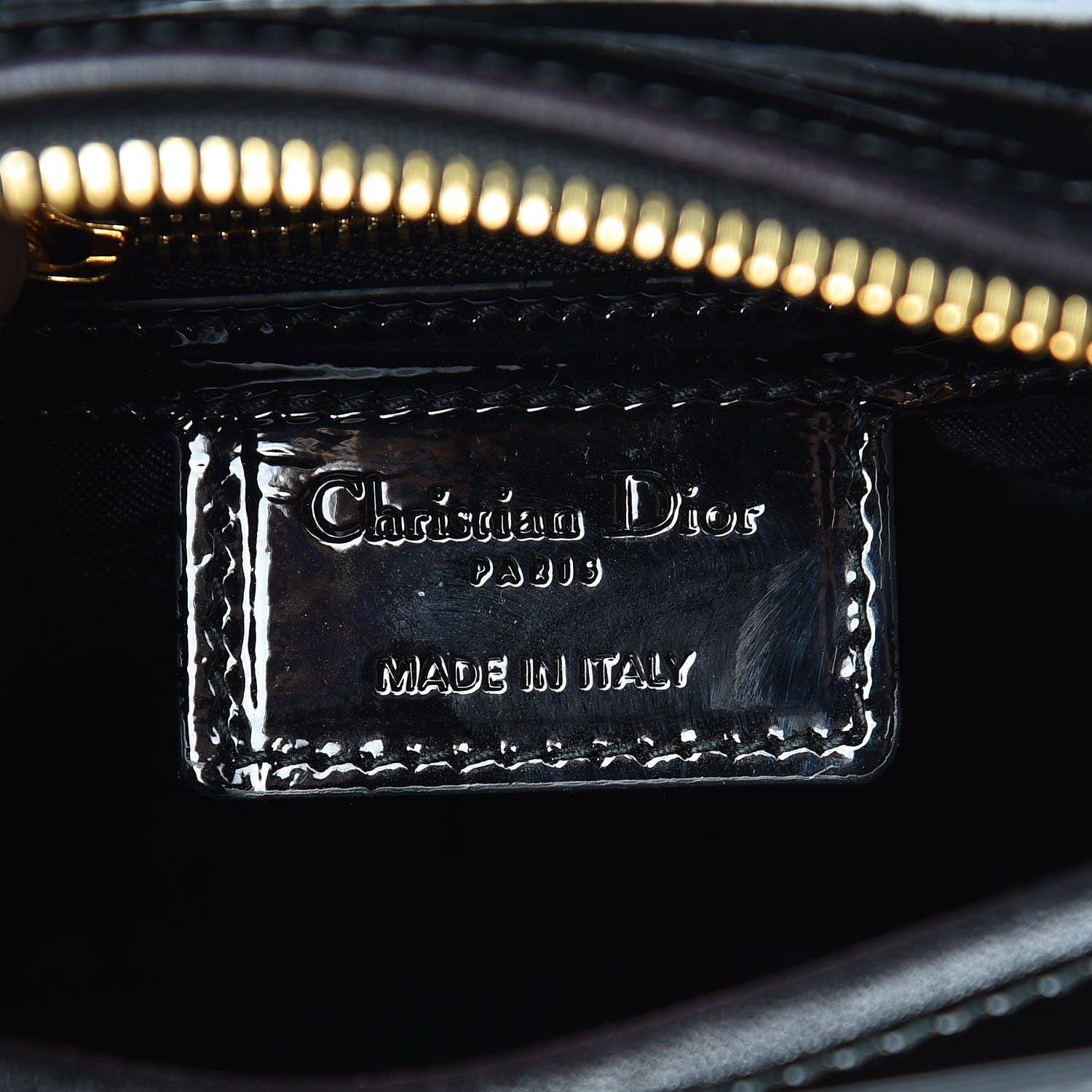 Christian Dior Patent Cannage Medium Lady Dior Black 7 of 10