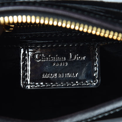 Christian Dior Patent Cannage Medium Lady Dior Black 7 of 10