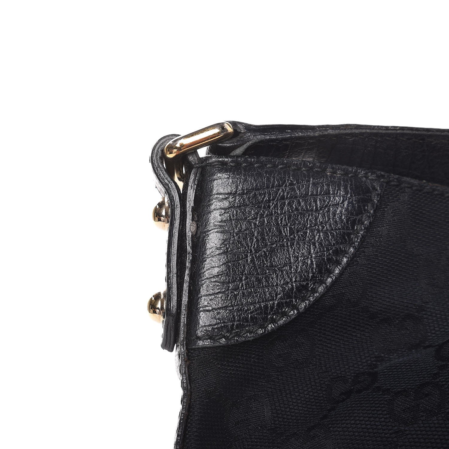 Gucci Monogram Web Hasler Hobo Black 13 of 17