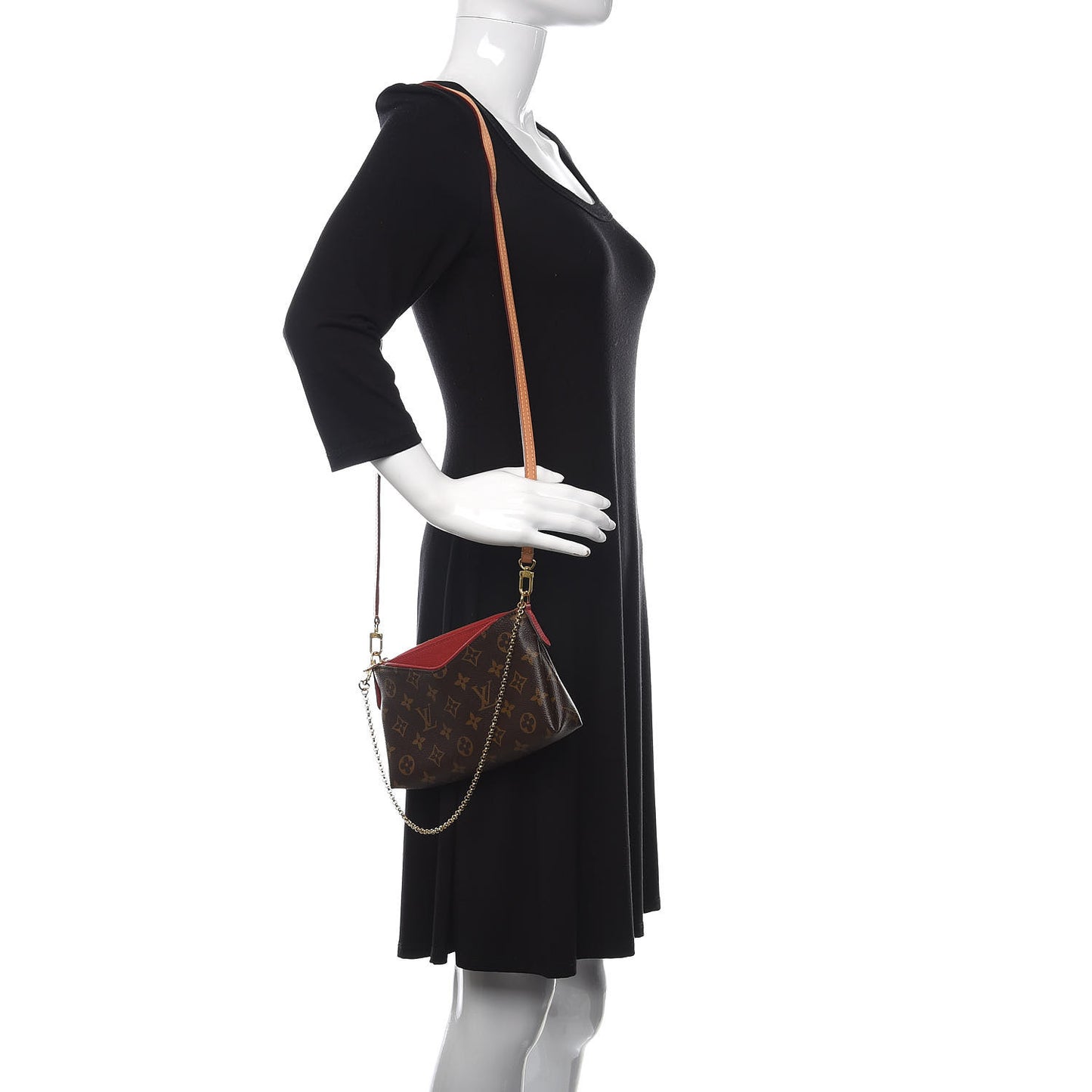 Monogram Pallas Clutch Cherry