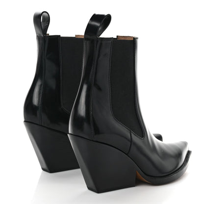 Bottega Veneta Calfskin Lean Boots 40 Black 4 of 7