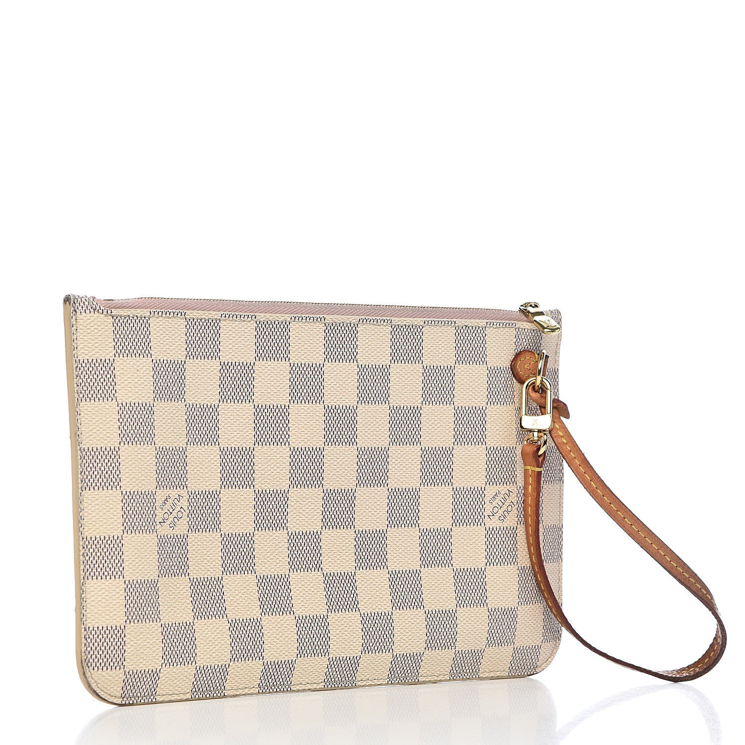 Louis Vuitton Damier Azur Neverfull MM GM Pochette Rose Ballerine 3 of 13