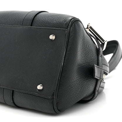 Christian Dior Calfskin Logo Charms Boston Black 8 of 14