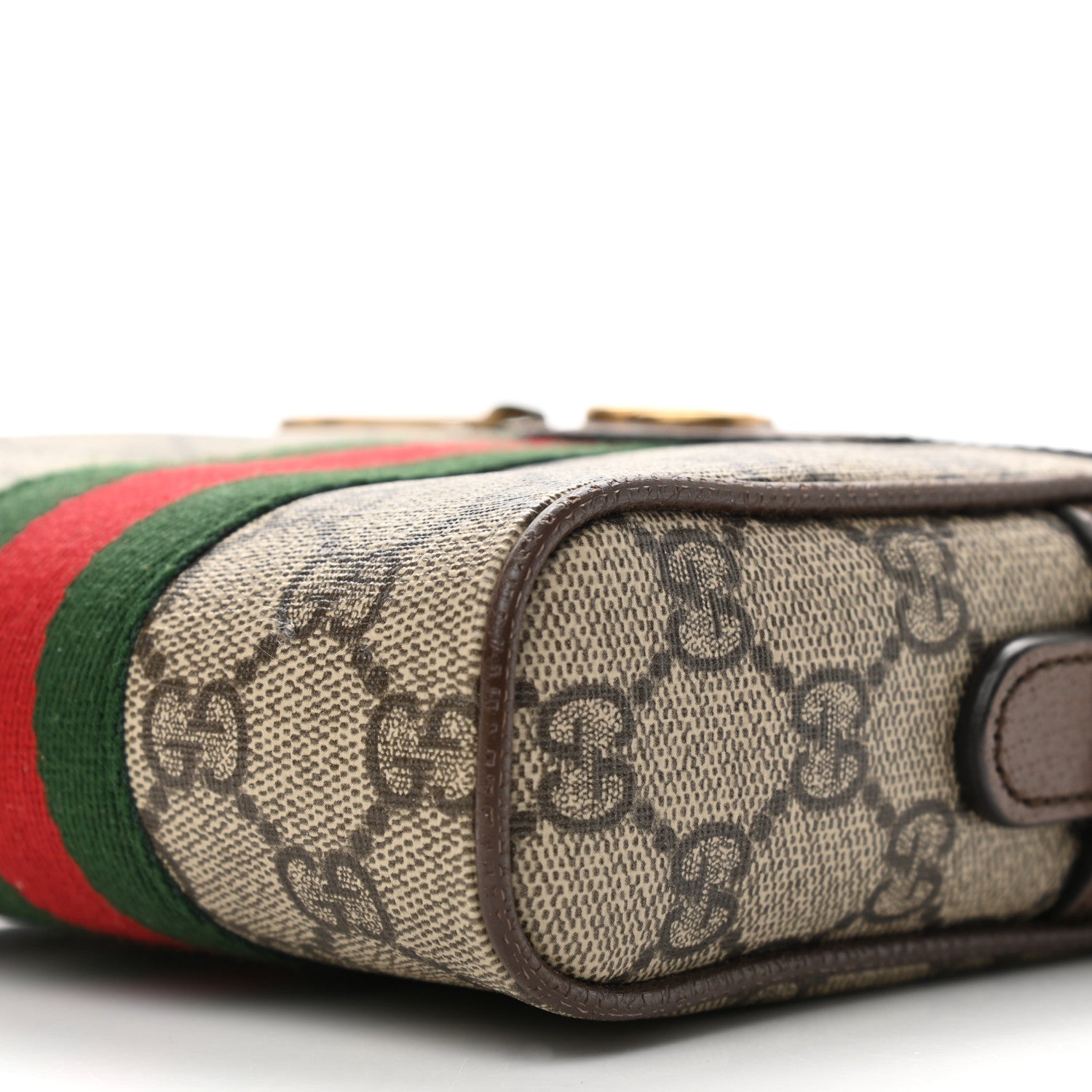 Gucci GG Supreme Monogram Web Mini Ophidia Messenger Brown 11 of 11