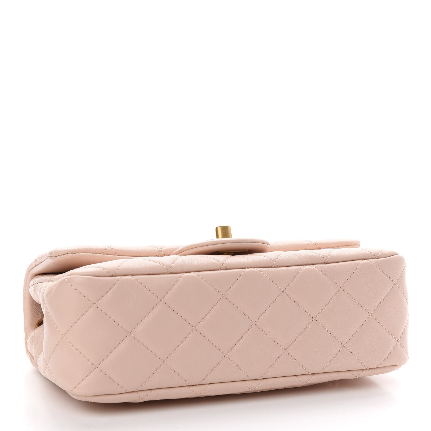 Chanel Lambskin Quilted Mini Rectangular Pearl Crush Flap Light Beige 4 of 9